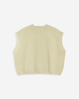 Cárdigan sin mangas cuello redondo vanille Addison