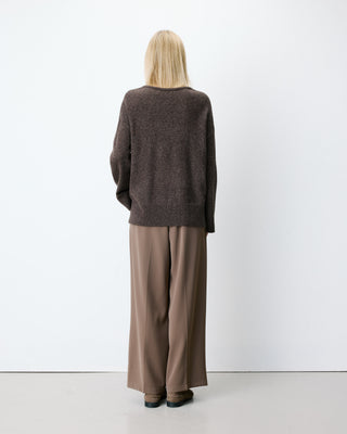 Jersey de punto lurex chocolat Salvador