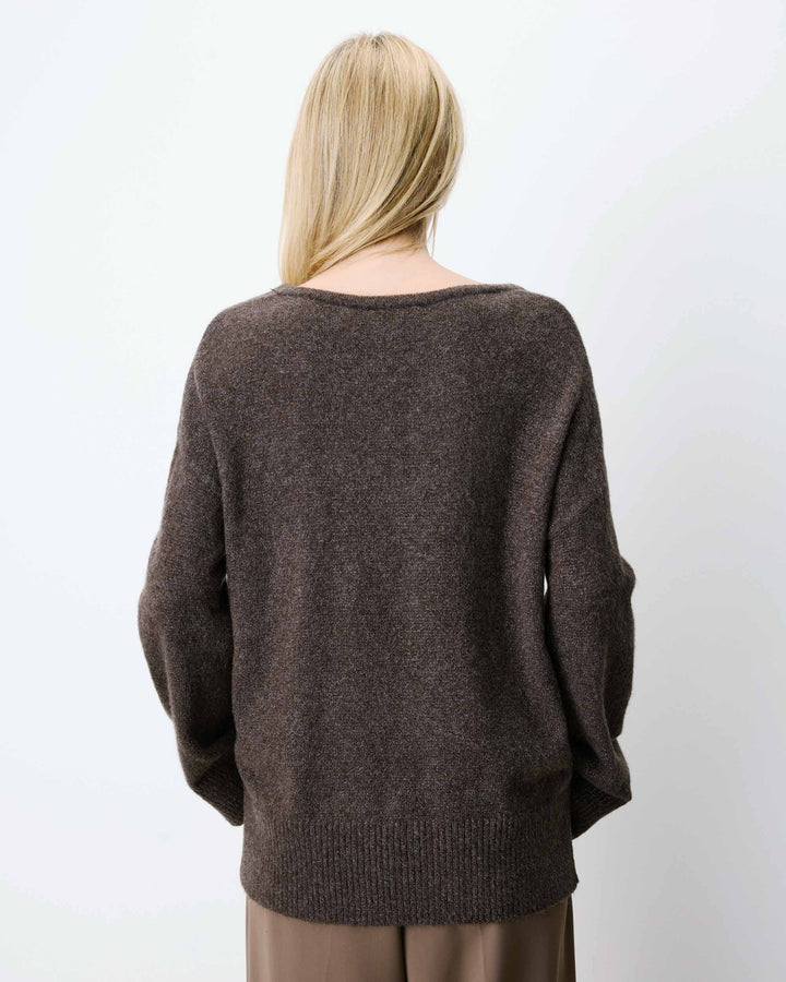 Jersey de punto lurex chocolat Salvador
