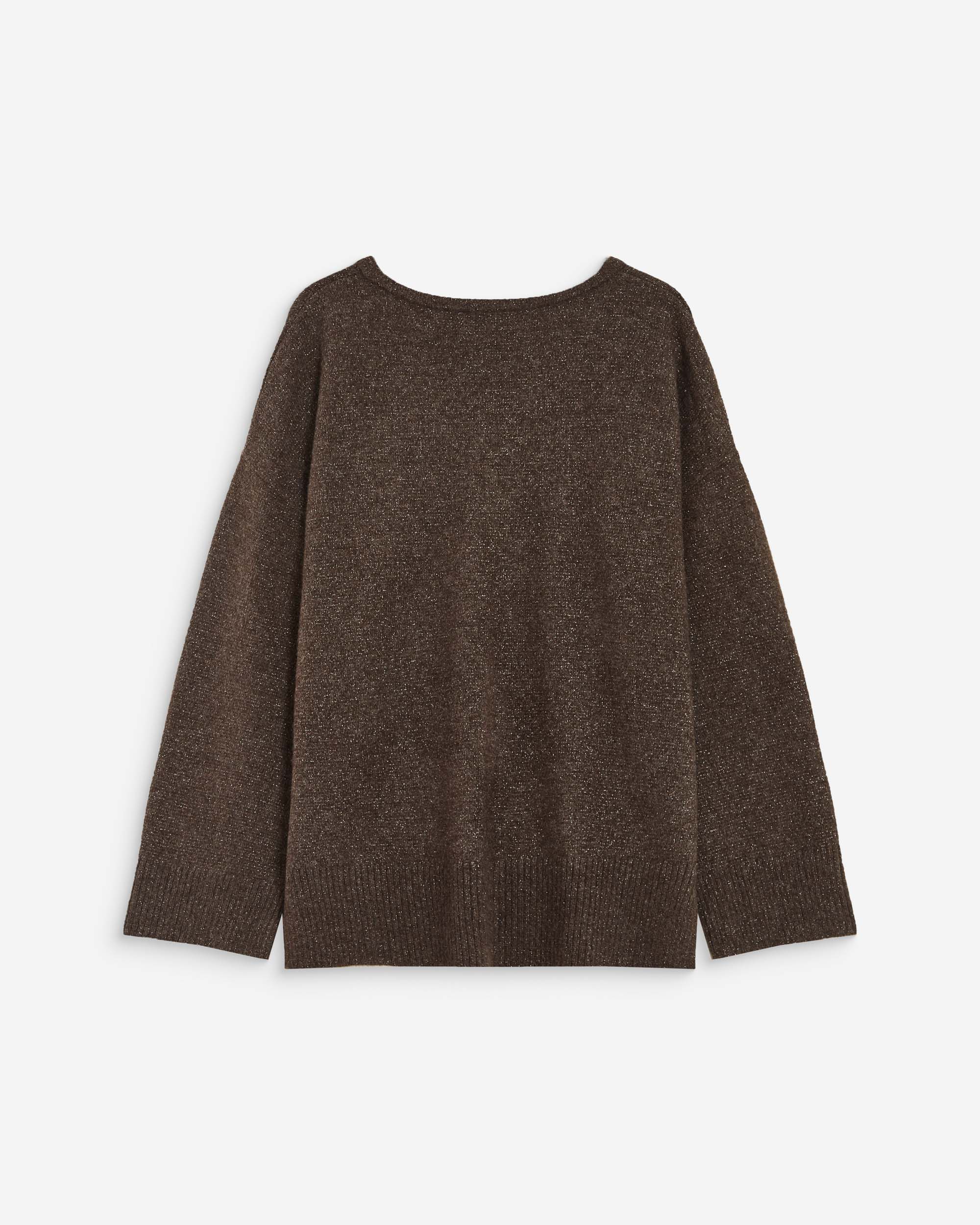 Jersey de punto lurex chocolat Salvador