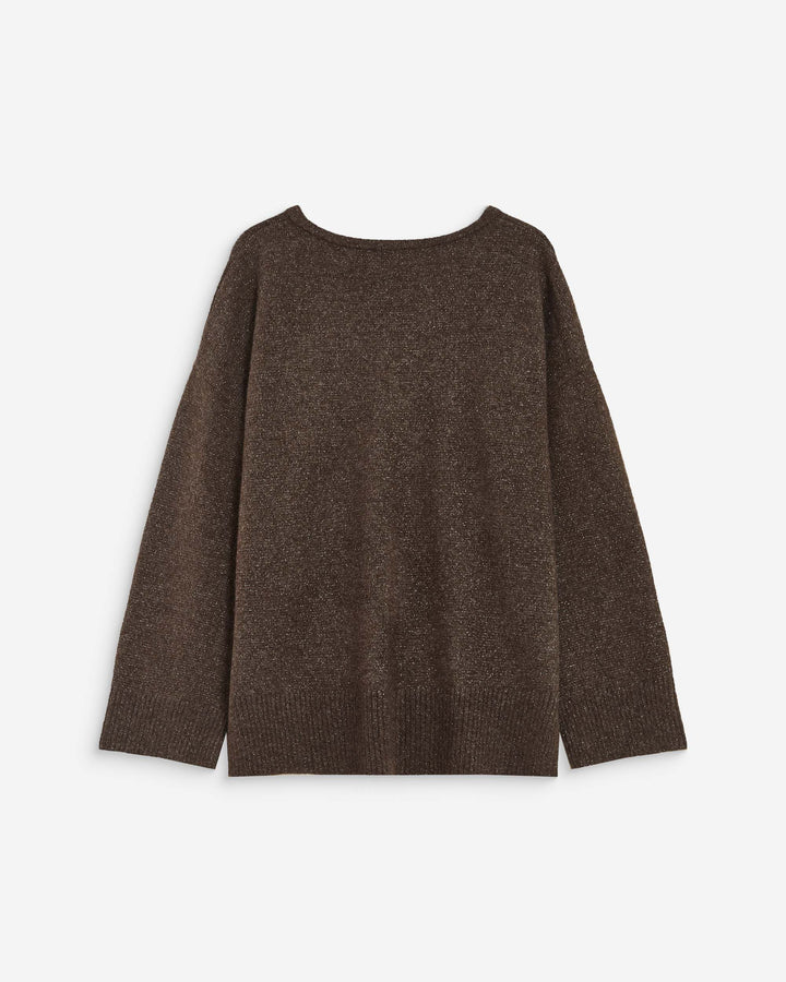 Jersey de punto lurex chocolat Salvador
