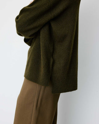V-neck knit sweater kaki Salvador