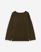V-neck knit sweater kaki Salvador