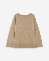 V-neck knit sweater sable Salvador