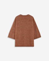 3/4-sleeve crew-neck sweater coffee Asher
