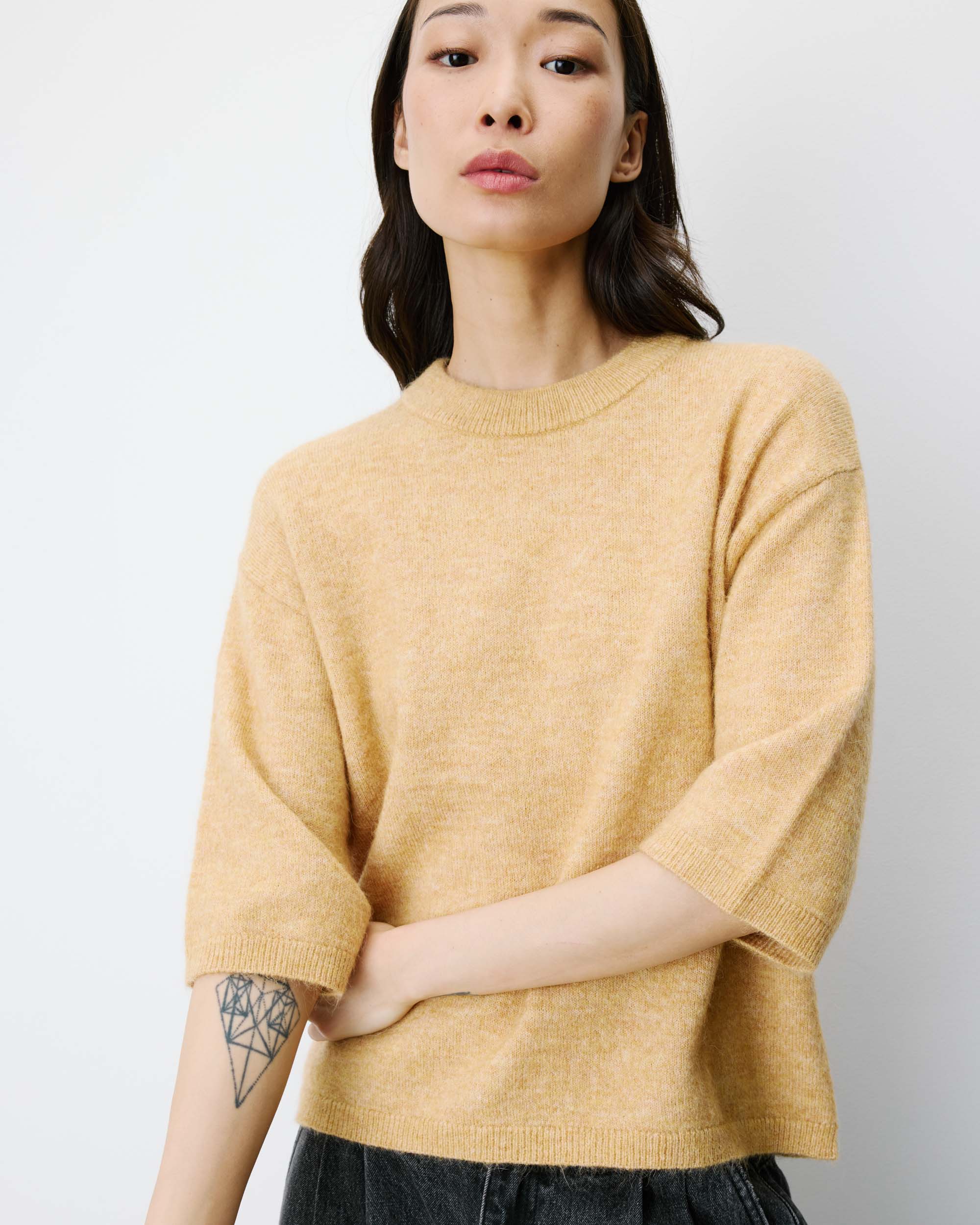 Jersey de manga 3/4 ocre Asher