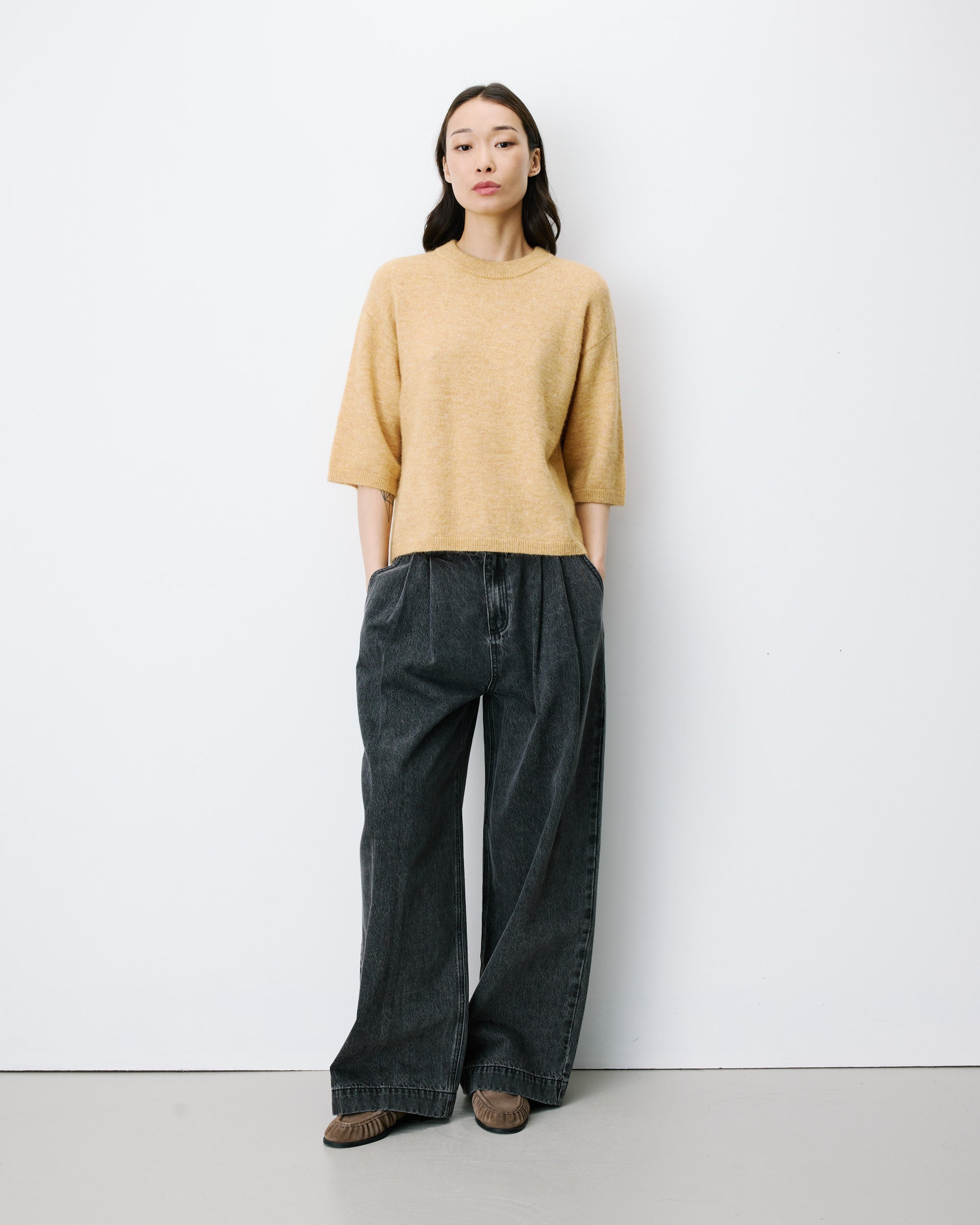 Jersey de manga 3/4 ocre Asher
