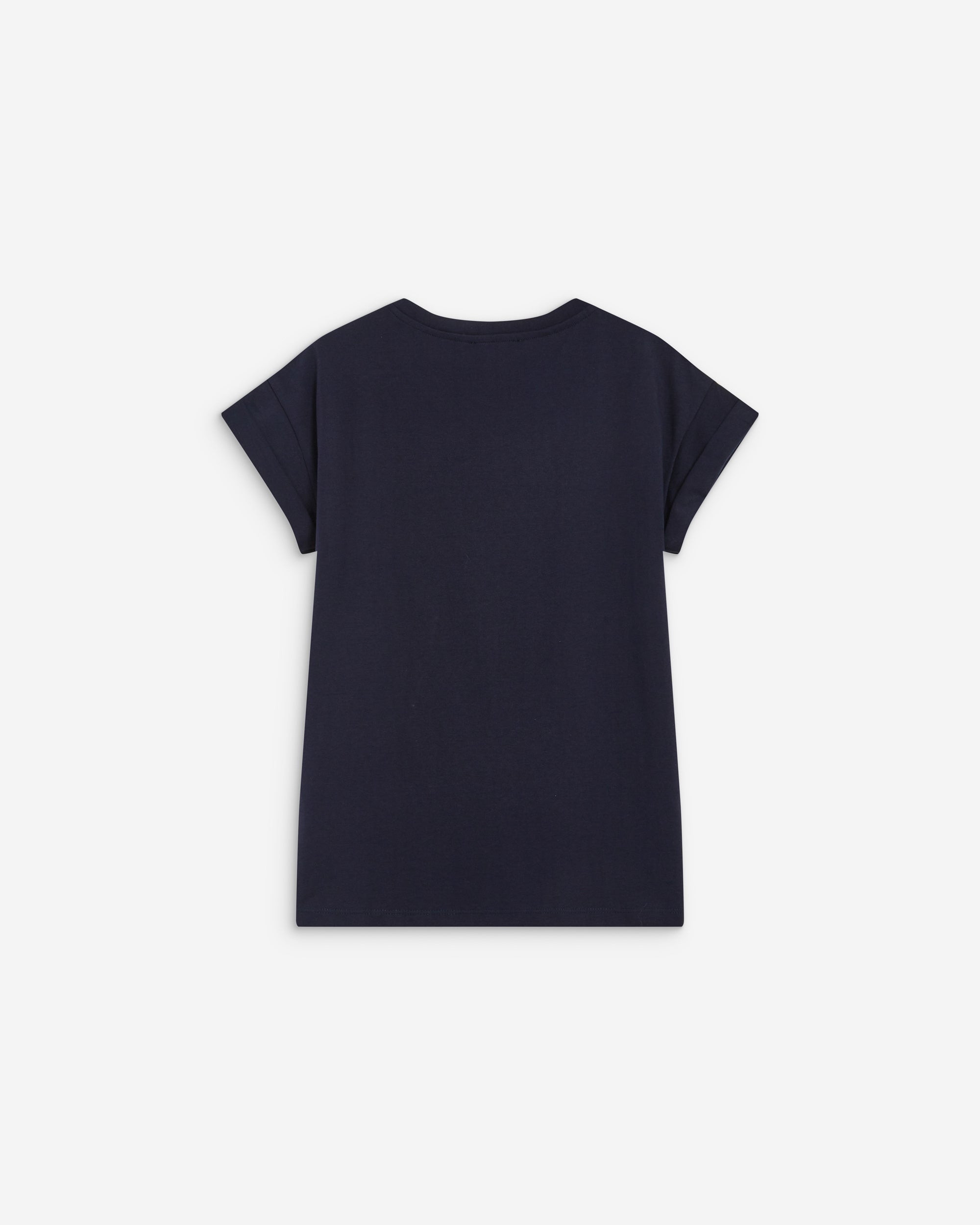 T-shirt en coton manches courtes à inscription marine Atlas