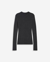 Knit polo-neck sweater anthracite Angelo