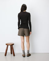 Jersey de punto cuello polo chocolat Angelo