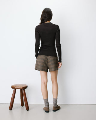 Jersey de punto cuello polo chocolat Angelo
