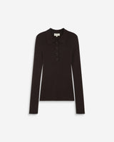 Jersey de punto cuello polo chocolat Angelo