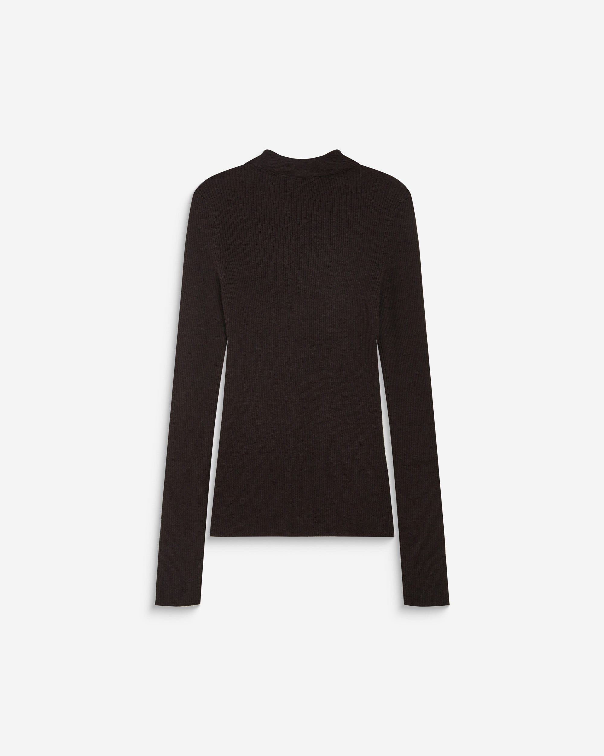 Jersey de punto cuello polo chocolat Angelo