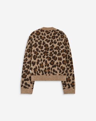 Cárdigan cuello redondo estampado leo Agnes
