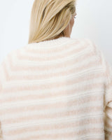 Pull à rayures en alpaga et laine mélangée beige Aimond