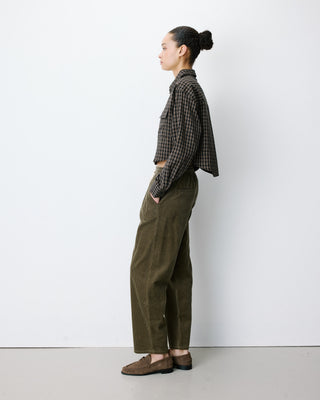 Boxy cropped shirt noir Azelle