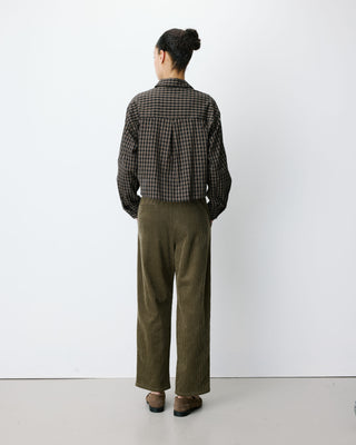 Boxy cropped shirt noir Azelle