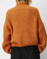 Jersey en mezcla de alpaca y lana camel Agostino