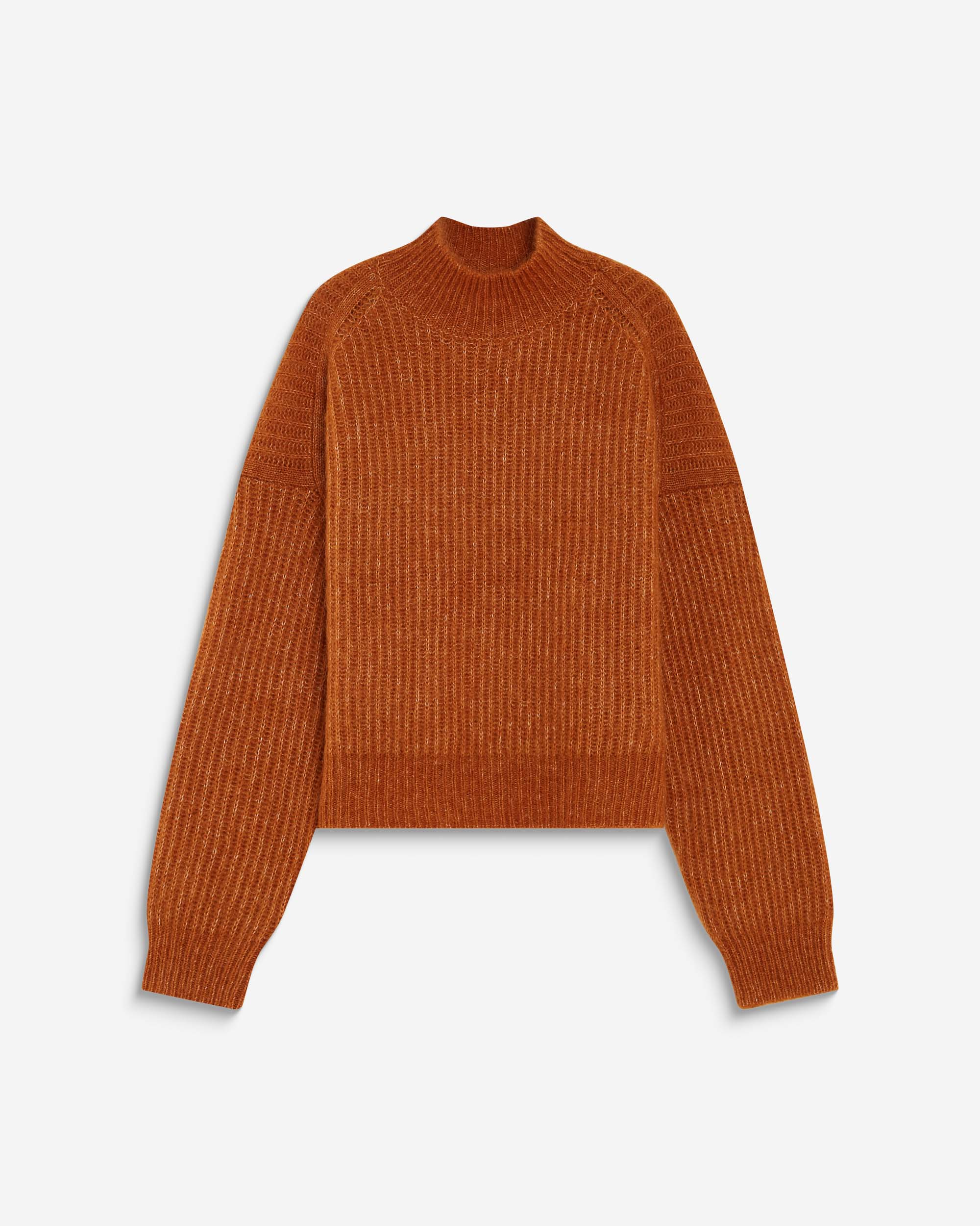 Jersey en mezcla de alpaca y lana camel Agostino