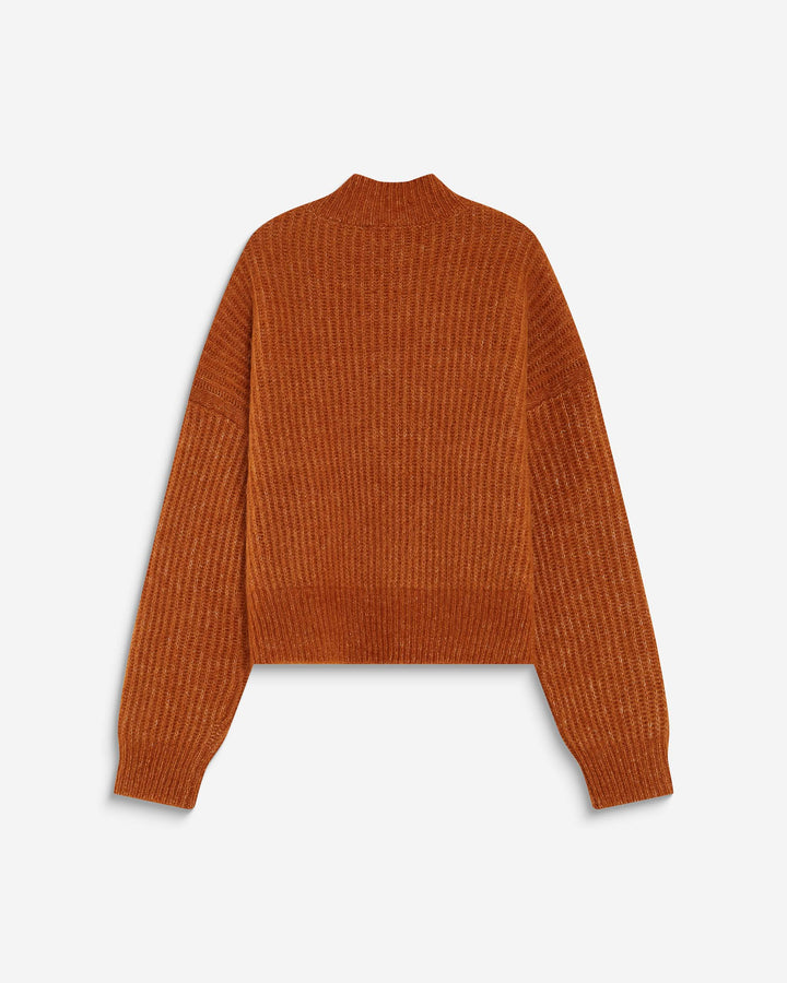 Jersey en mezcla de alpaca y lana camel Agostino