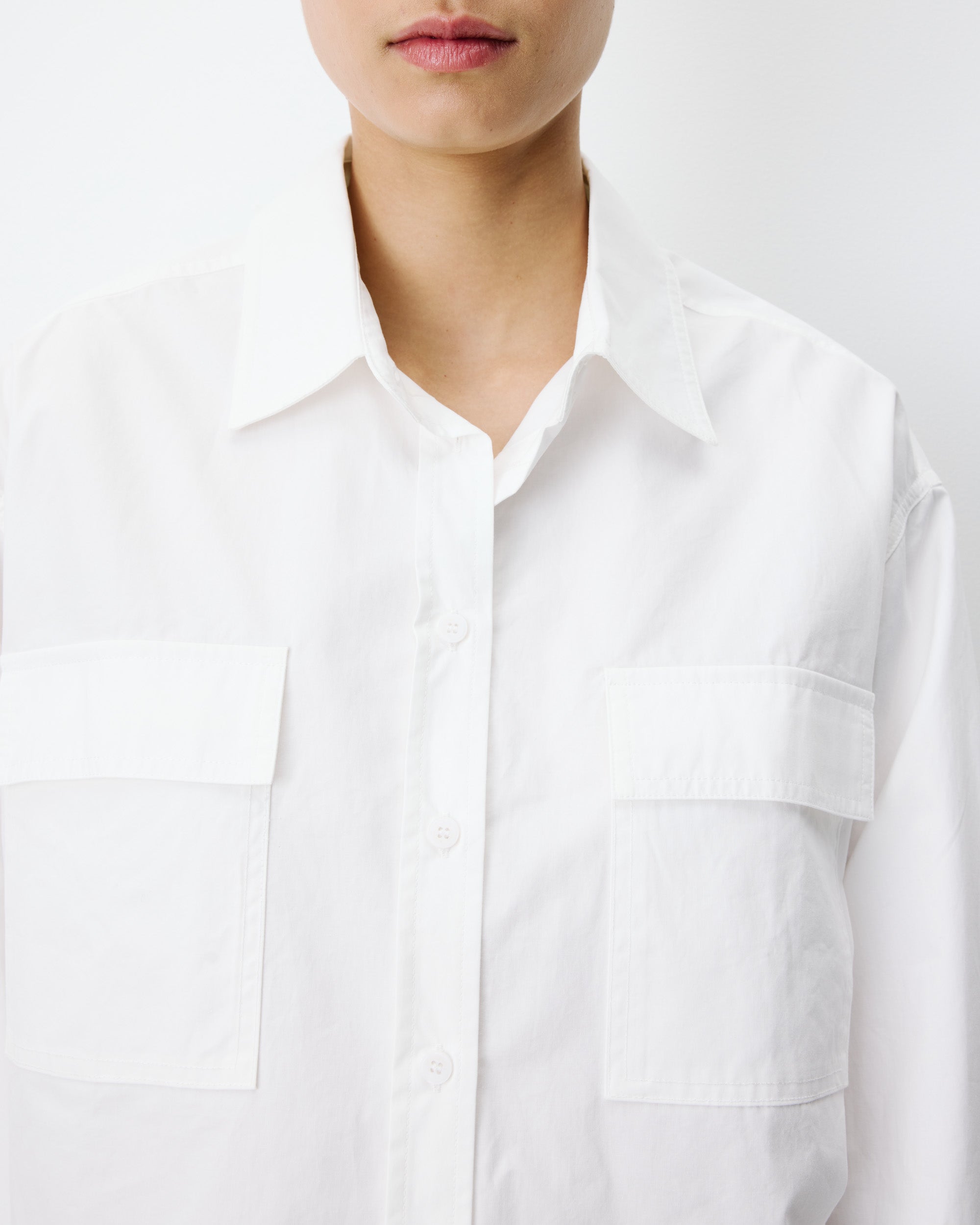 Camisa corta ivoire Azelle