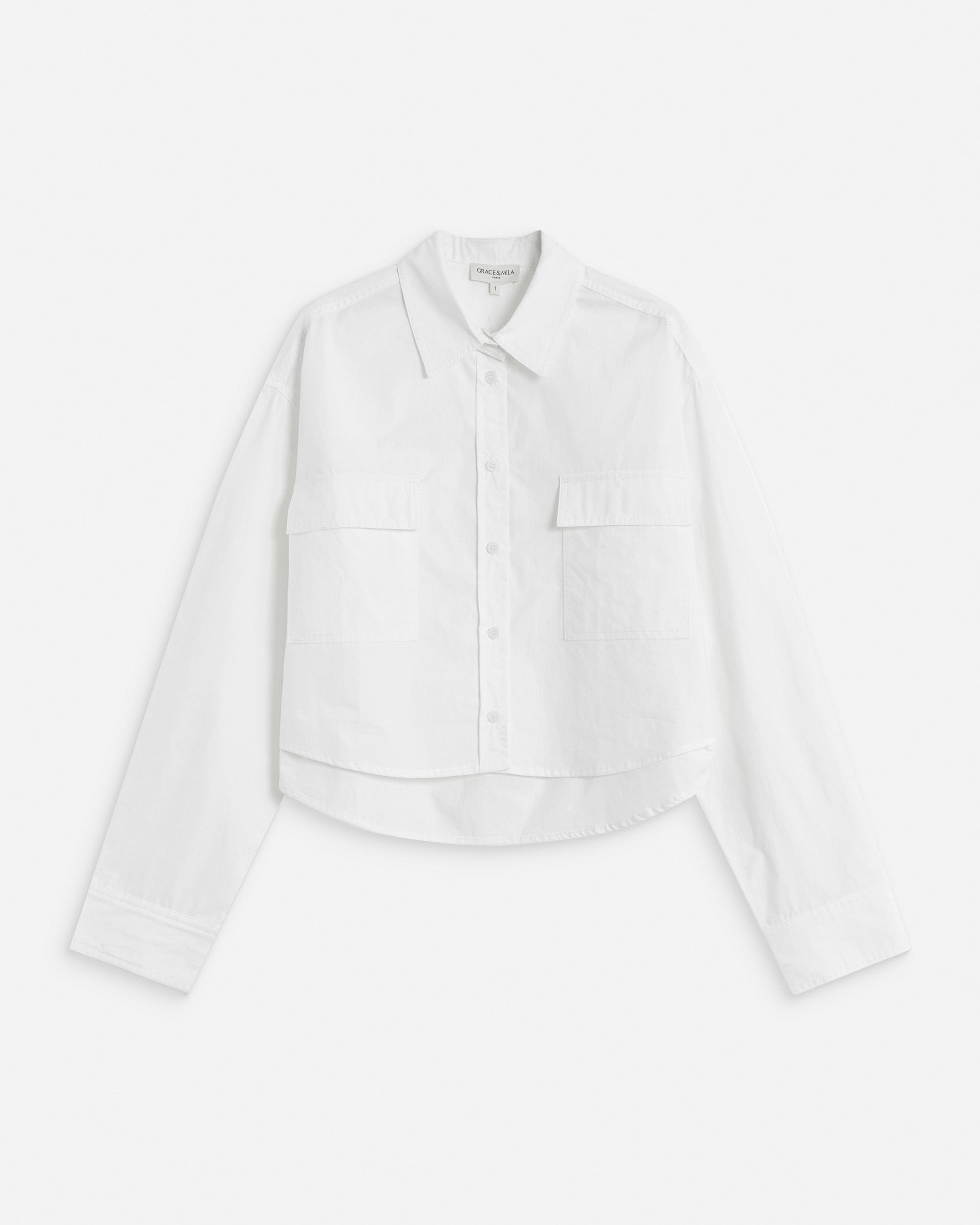 Camisa corta ivoire Azelle