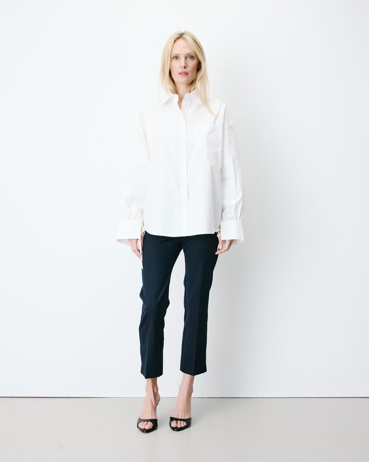 Camisa oversize de algodón ivoire Armelle