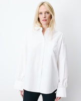 Camisa oversize de algodón ivoire Armelle