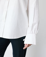 Camisa oversize de algodón ivoire Armelle