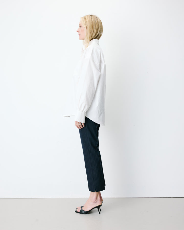 Camisa oversize de algodón ivoire Armelle