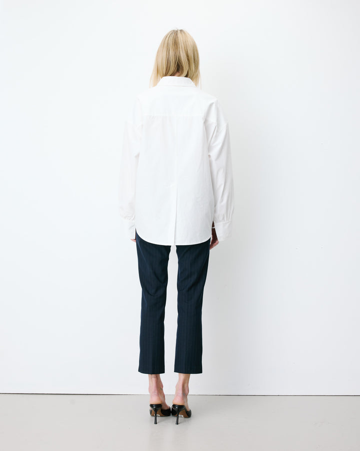 Camisa oversize de algodón ivoire Armelle