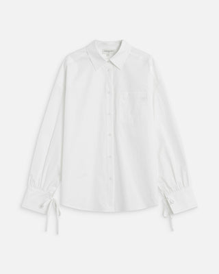 Camisa oversize de algodón ivoire Armelle