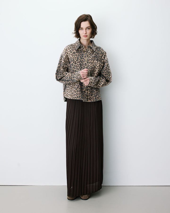 Printed denim shirt leo Adriana