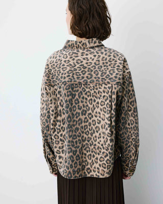 Printed denim shirt leo Adriana