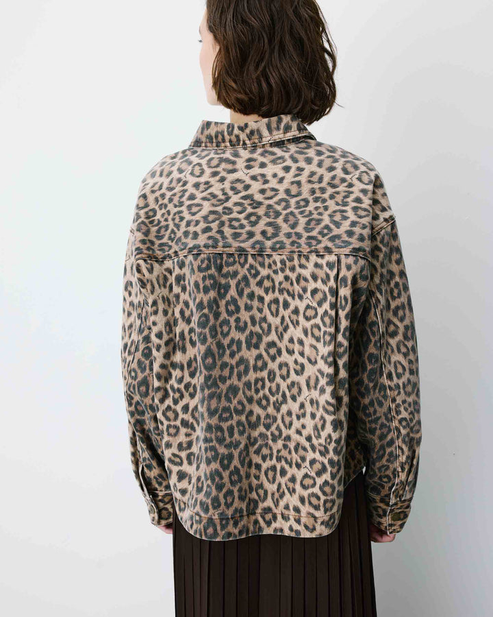 Printed denim shirt leo Adriana