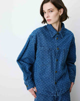 Camisa de denim estampada mediumblue Adriana