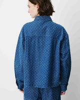 Camisa de denim estampada mediumblue Adriana