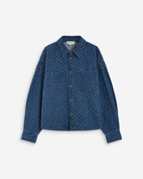 Camisa de denim estampada mediumblue Adriana