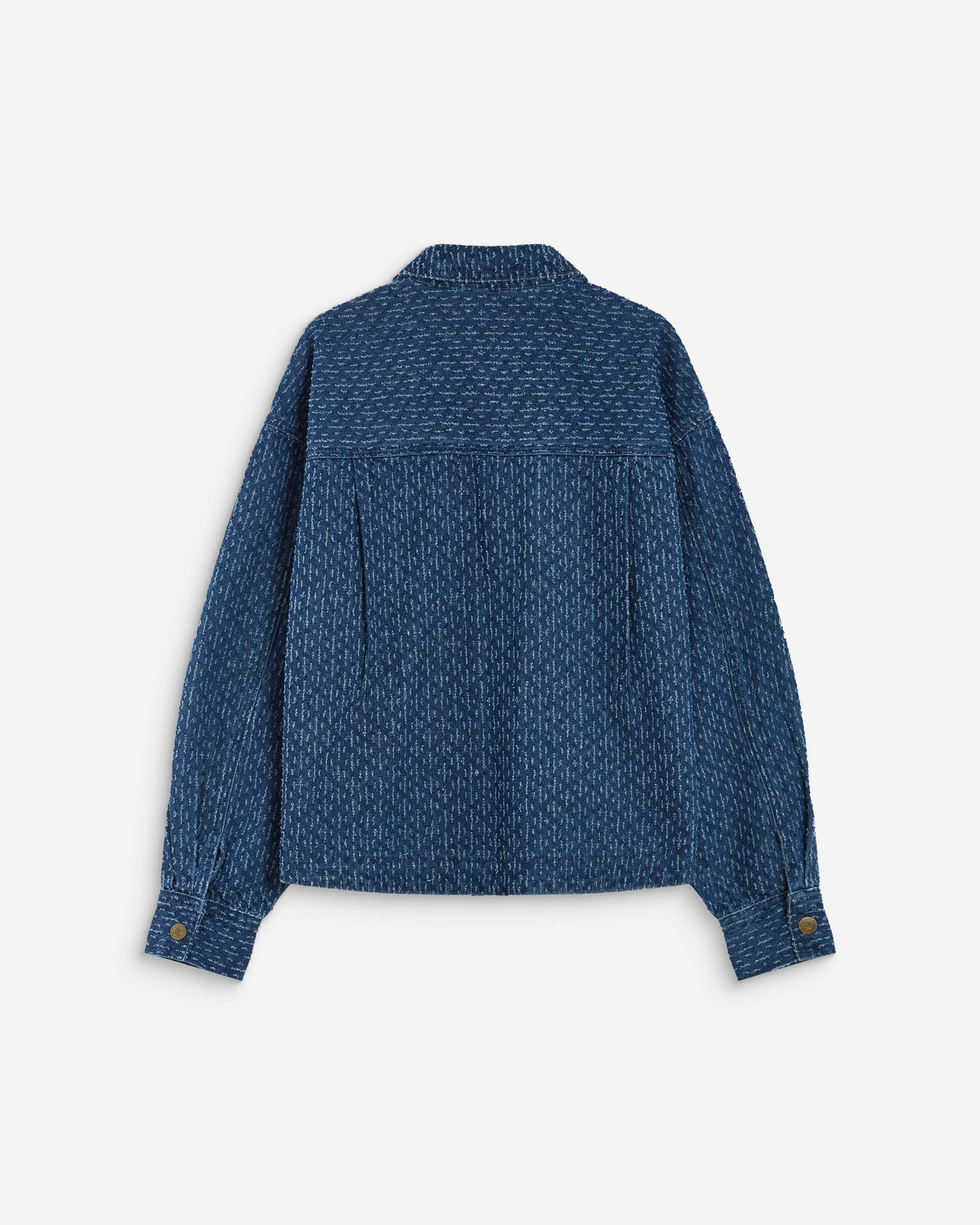 Camisa de denim estampada mediumblue Adriana