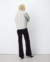 Printed denim shirt python Adriana