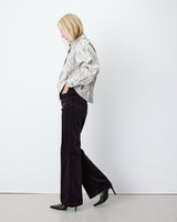 Printed denim shirt python Adriana