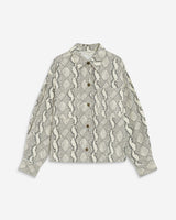 Printed denim shirt python Adriana