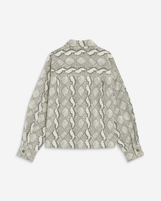 Printed denim shirt python Adriana