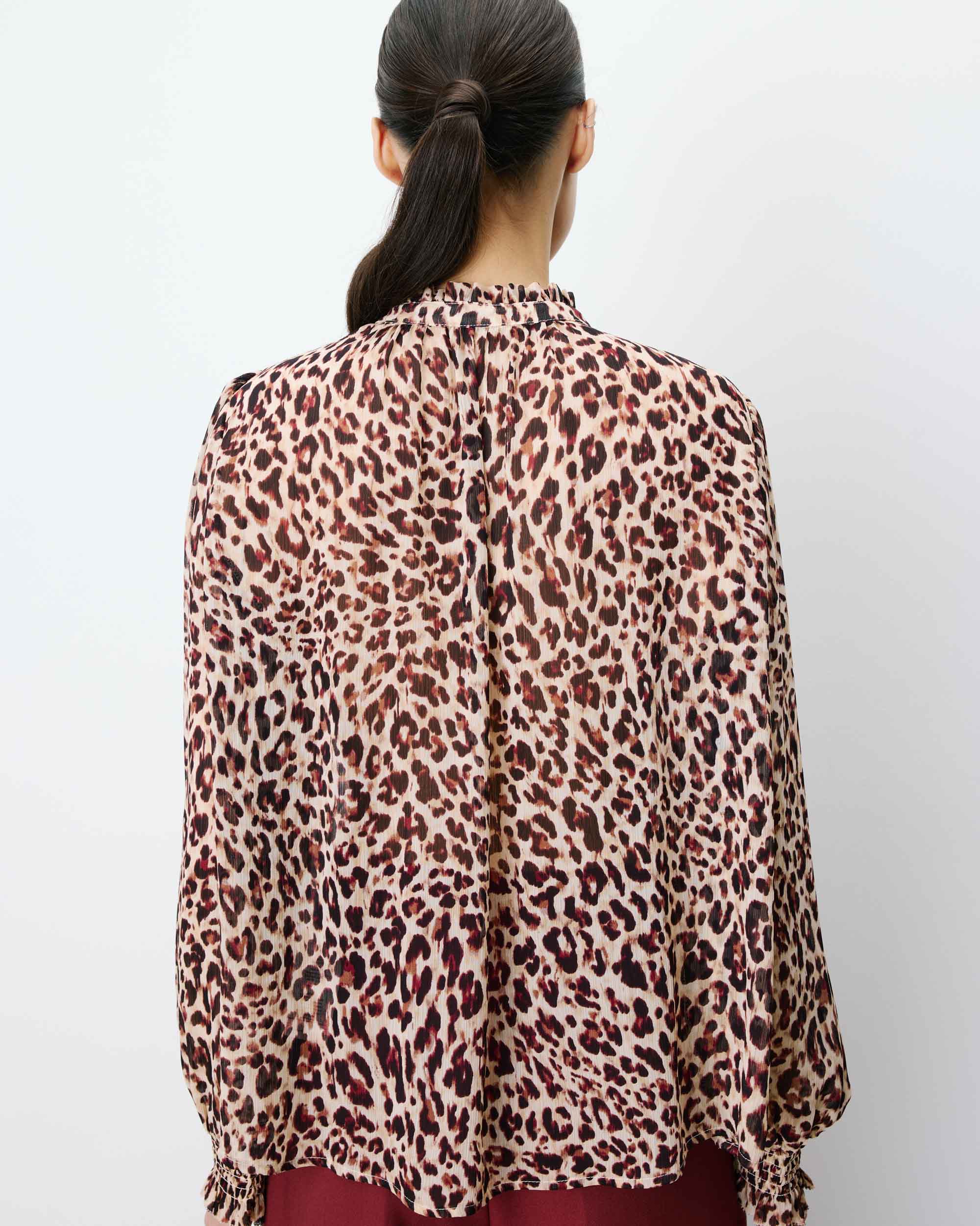 Blouse fluide ample à imprimé leo Almira