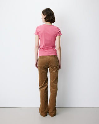 Camiseta cuello redondo con texto blush Amoris