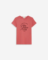 Camiseta cuello redondo con texto blush Amoris