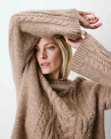 Sweater with back knot beige Arcelin