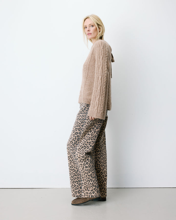 Sweater with back knot beige Arcelin
