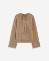 Sweater with back knot beige Arcelin