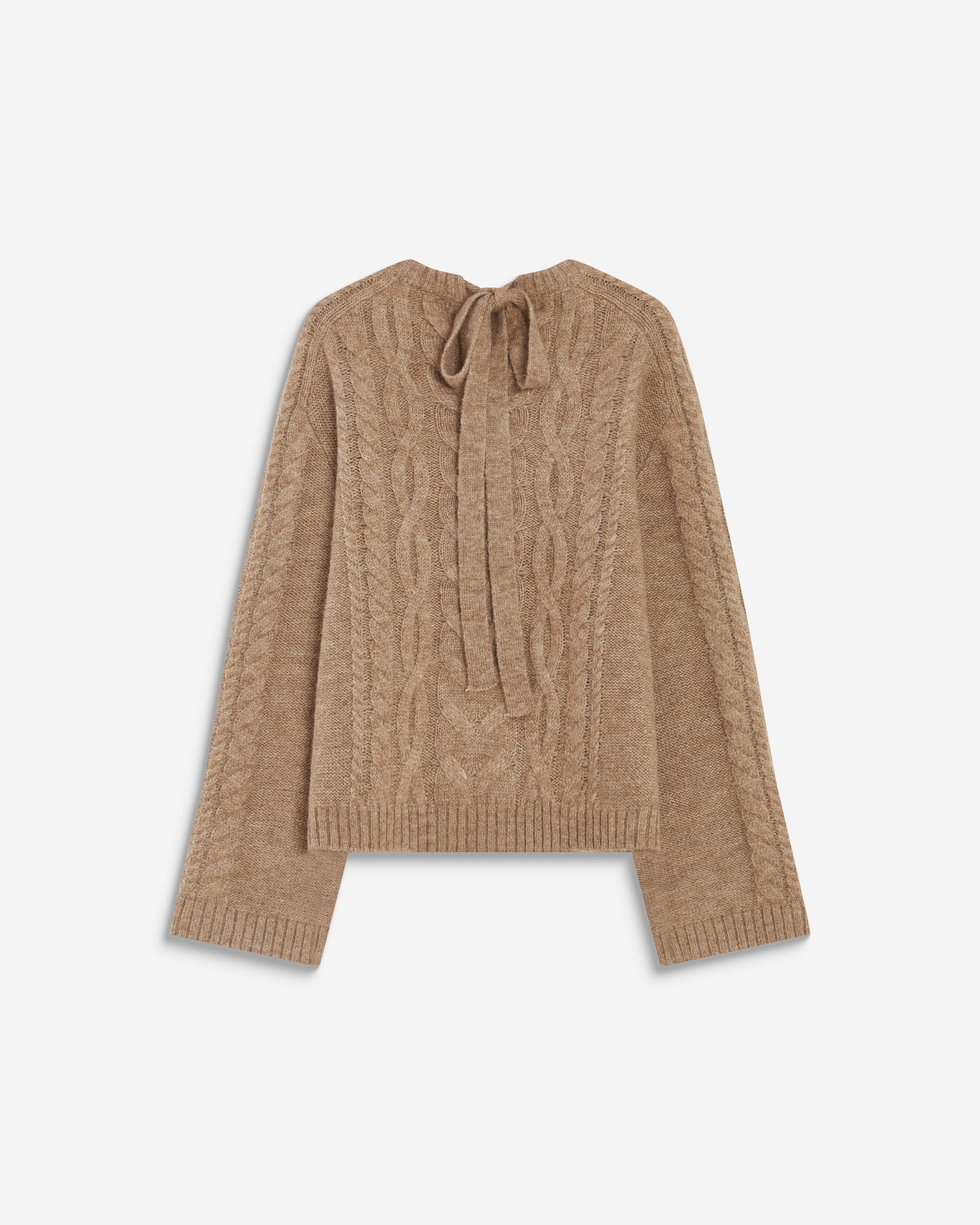 Sweater with back knot beige Arcelin